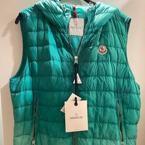 Teal Moncler Vest size 3